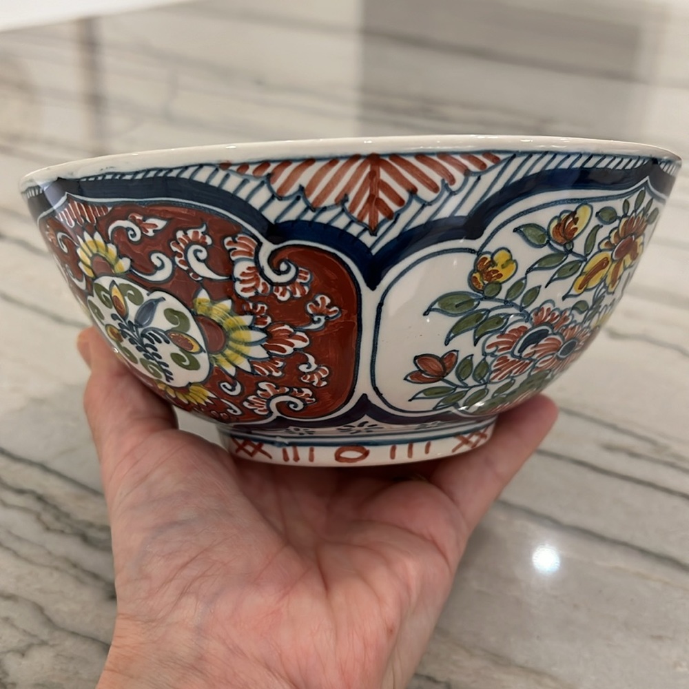 Vintage Holland Majolica Bowl
